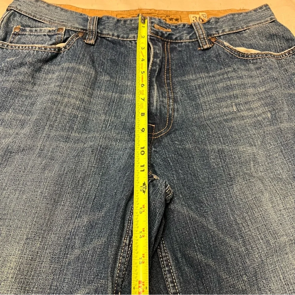 Plugg Jeans Mens 36x30 Straight Blue Denim Medium Wash Great Cond With/pockets